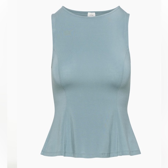 Aritzia Wilfred Women's Flute Top in Blue Medium NWT - Picture 5 of 11